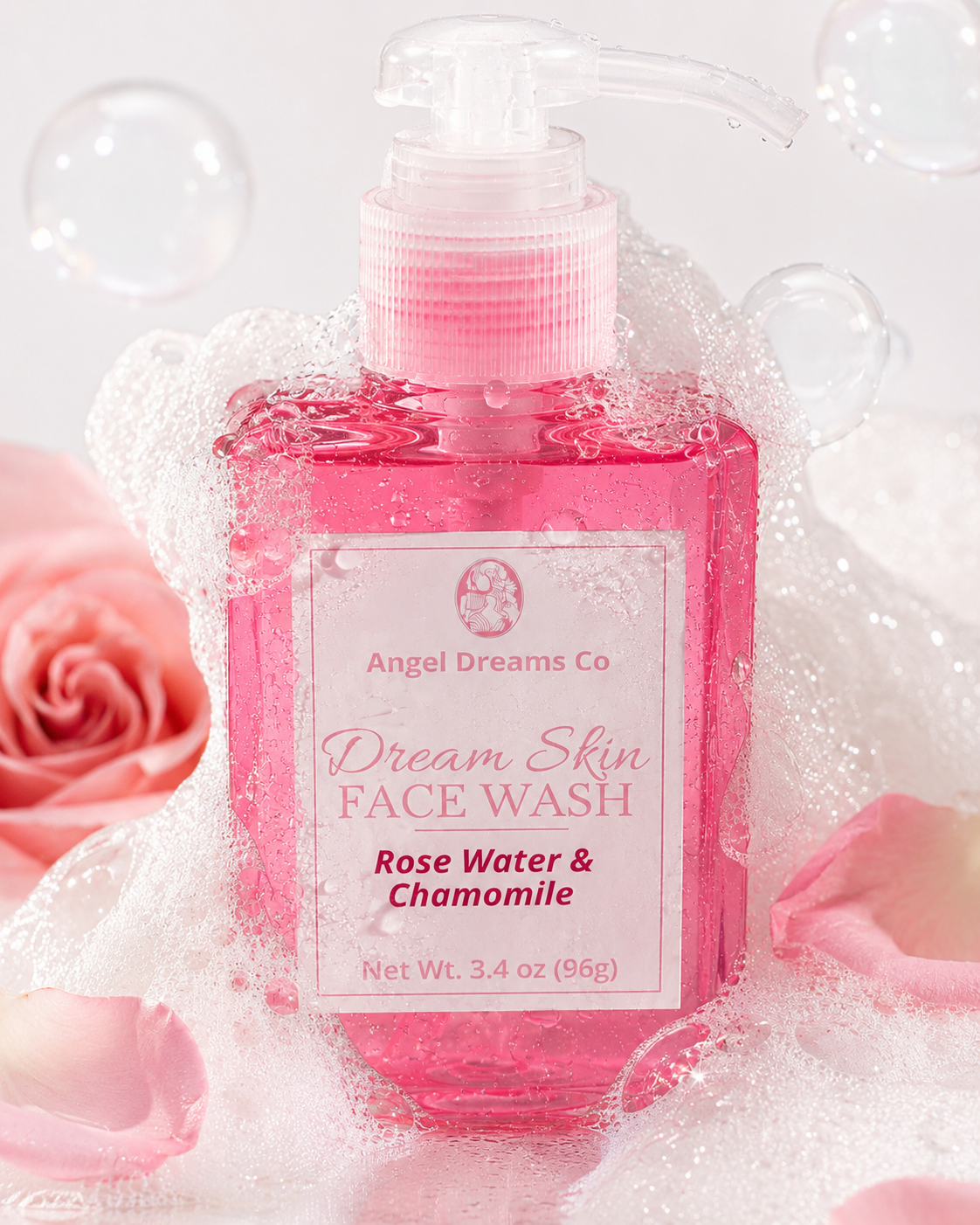 Dream Skin Face Wash- Rose Water & Chamomile(3.4 oz)