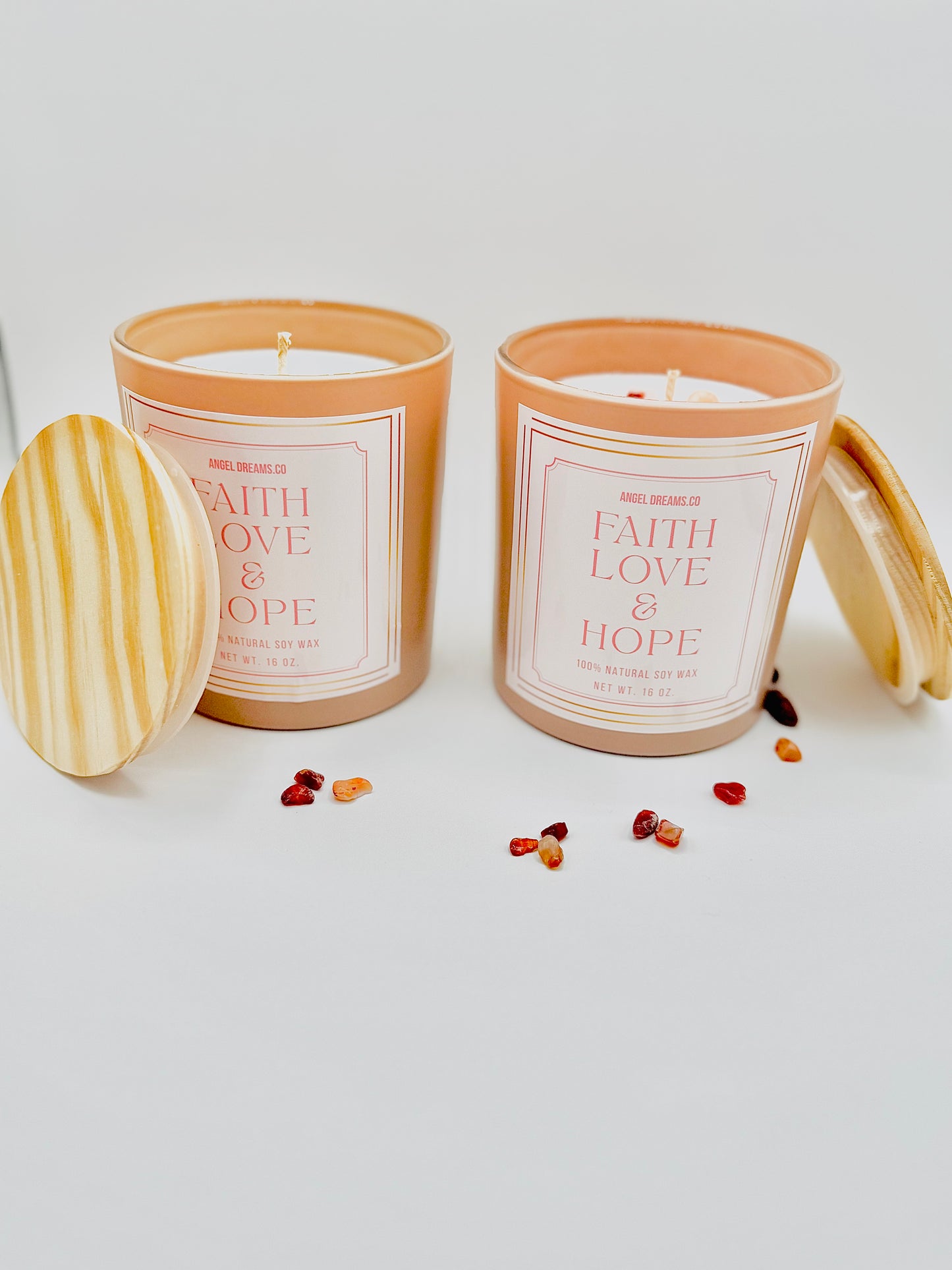 Faith Love & Hope- soy wax candle (16oz)