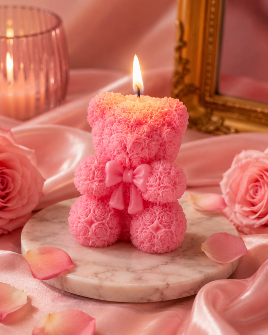 Angel Dreams Teddy Bear Candle Gift Set