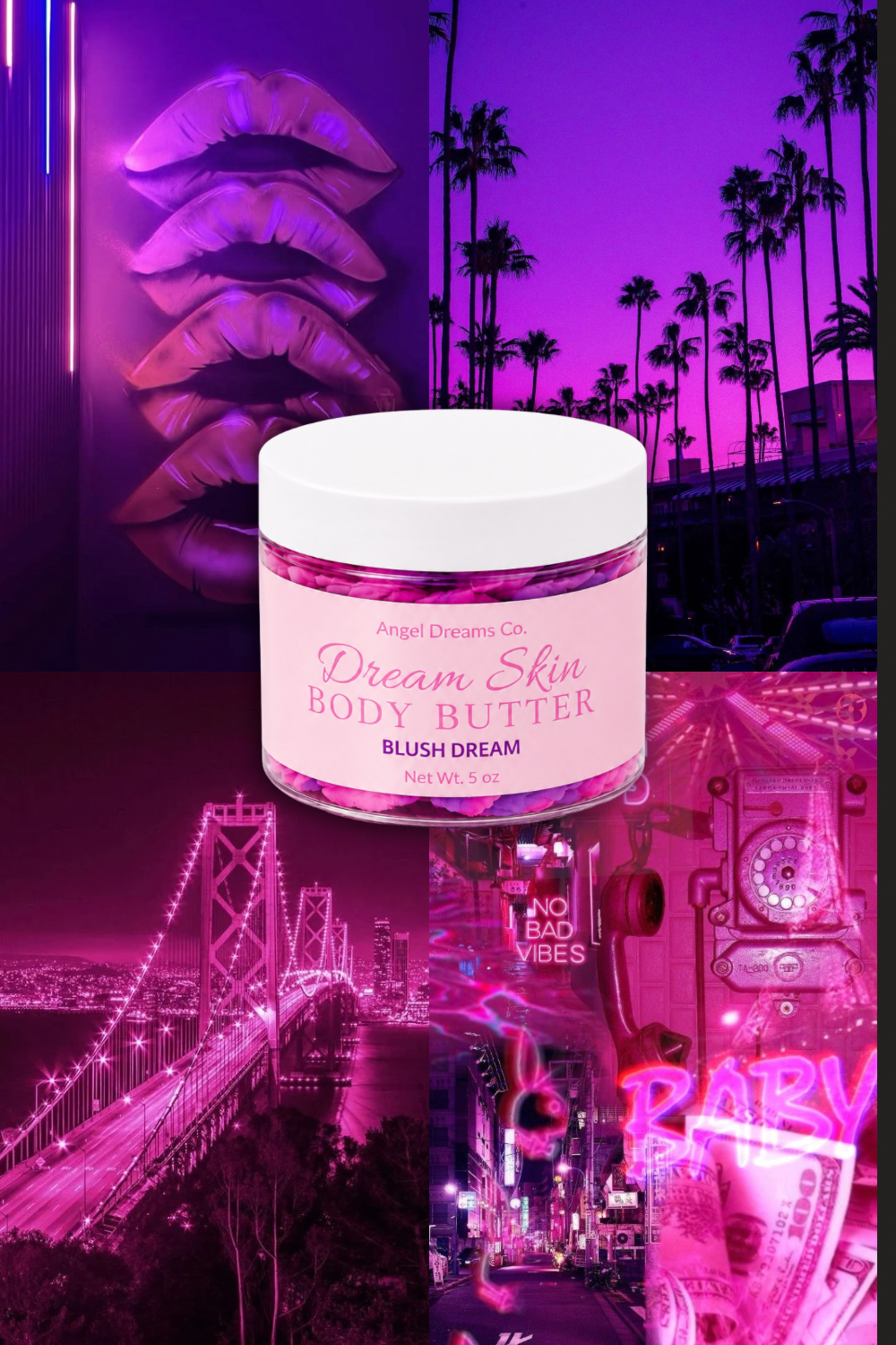 Dream Skin Body Butter- Blush Dream- (5oz)