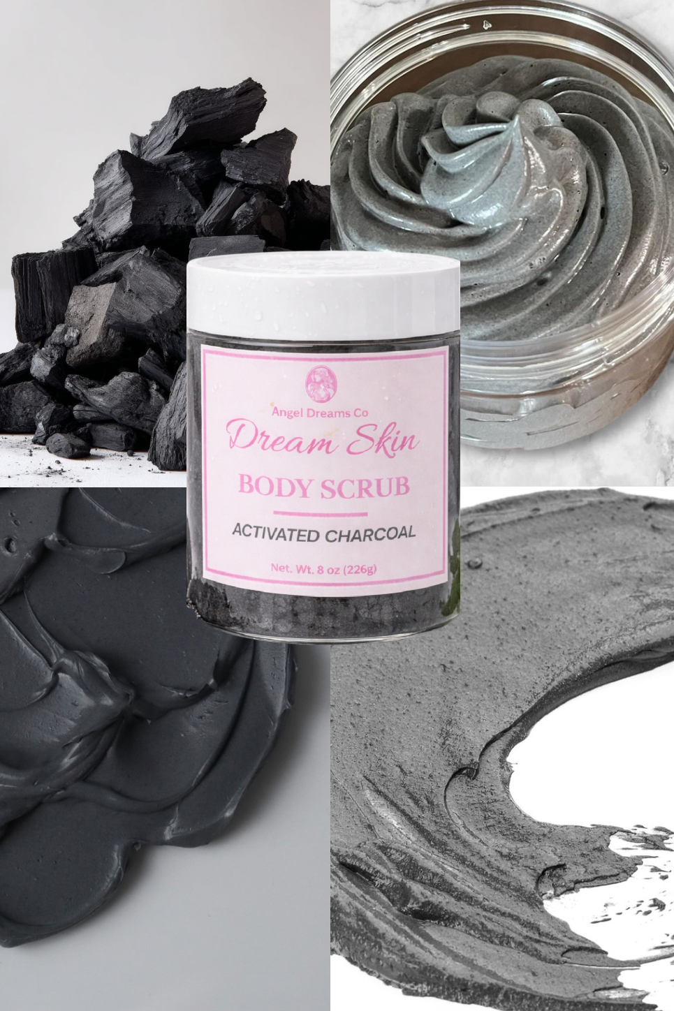 Dream Skin Body Scrub-Activated Charcoal(8oz)