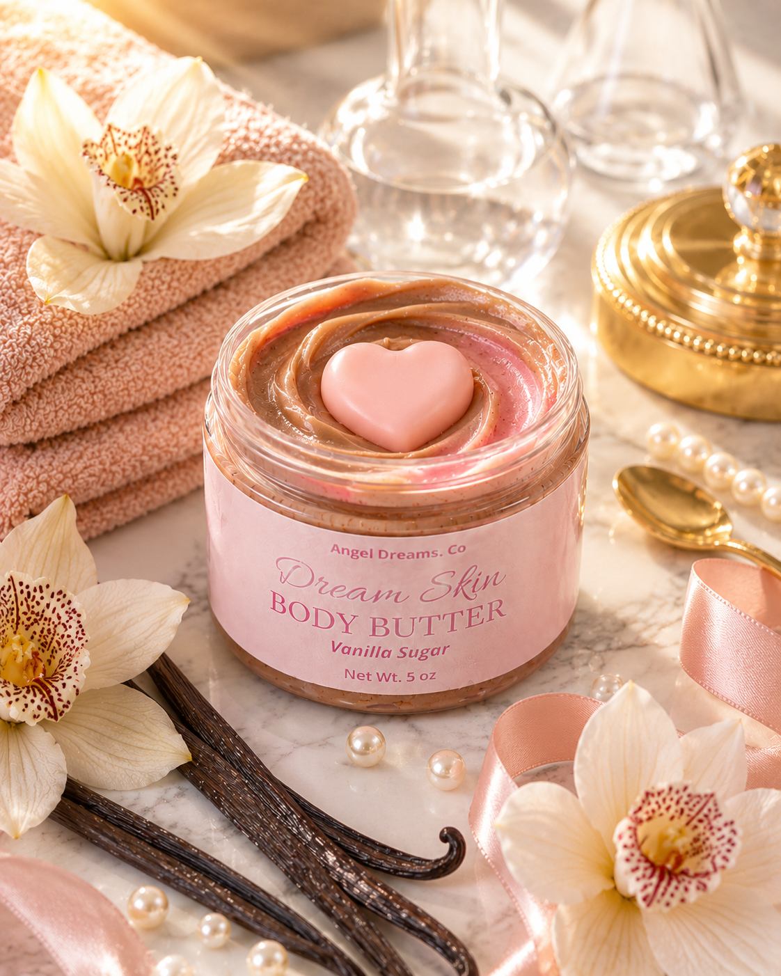 Dream Skin Body Butter- Vanilla sugar (5oz)