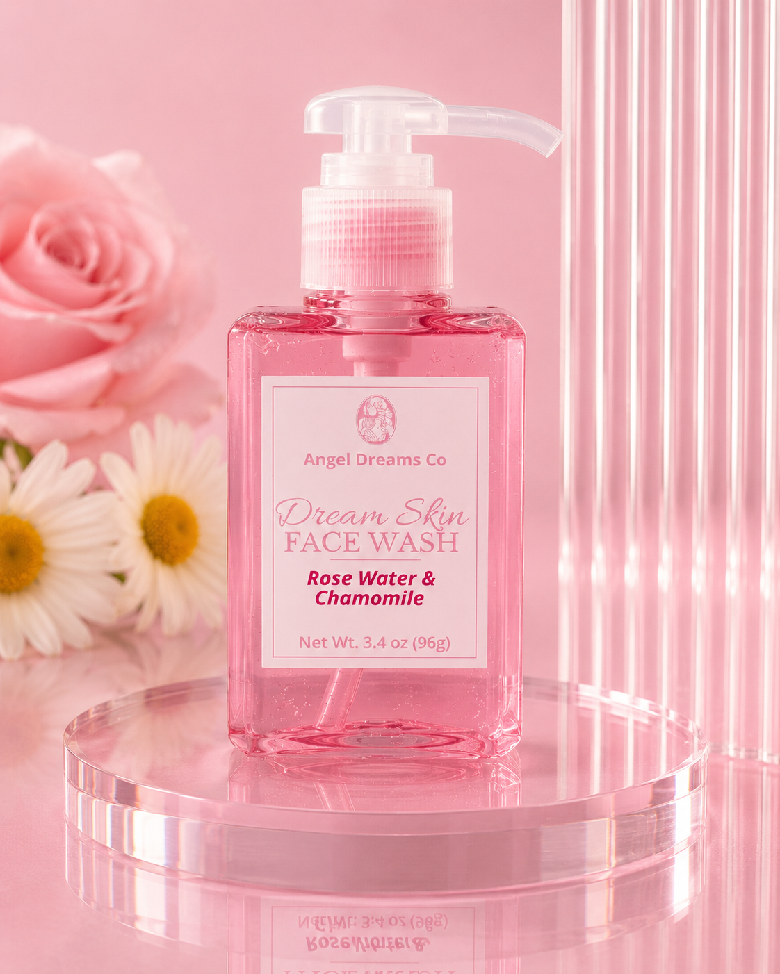 Dream Skin Face Wash- Rose Water & Chamomile(3.4 oz)