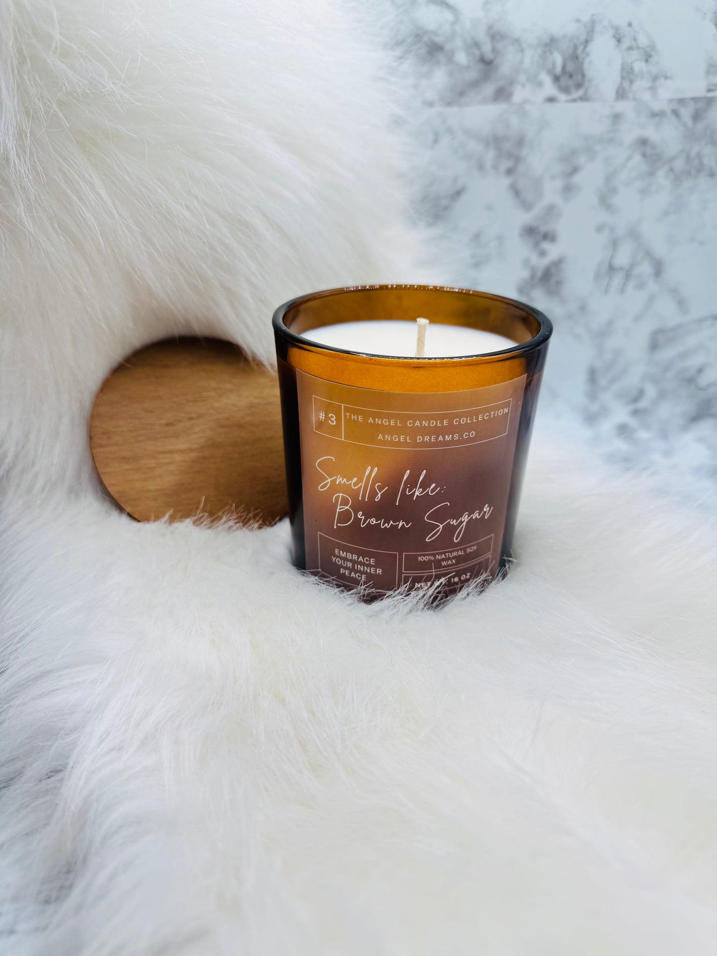 Smells like Brown Sugar- Soy wax candle (16oz)
