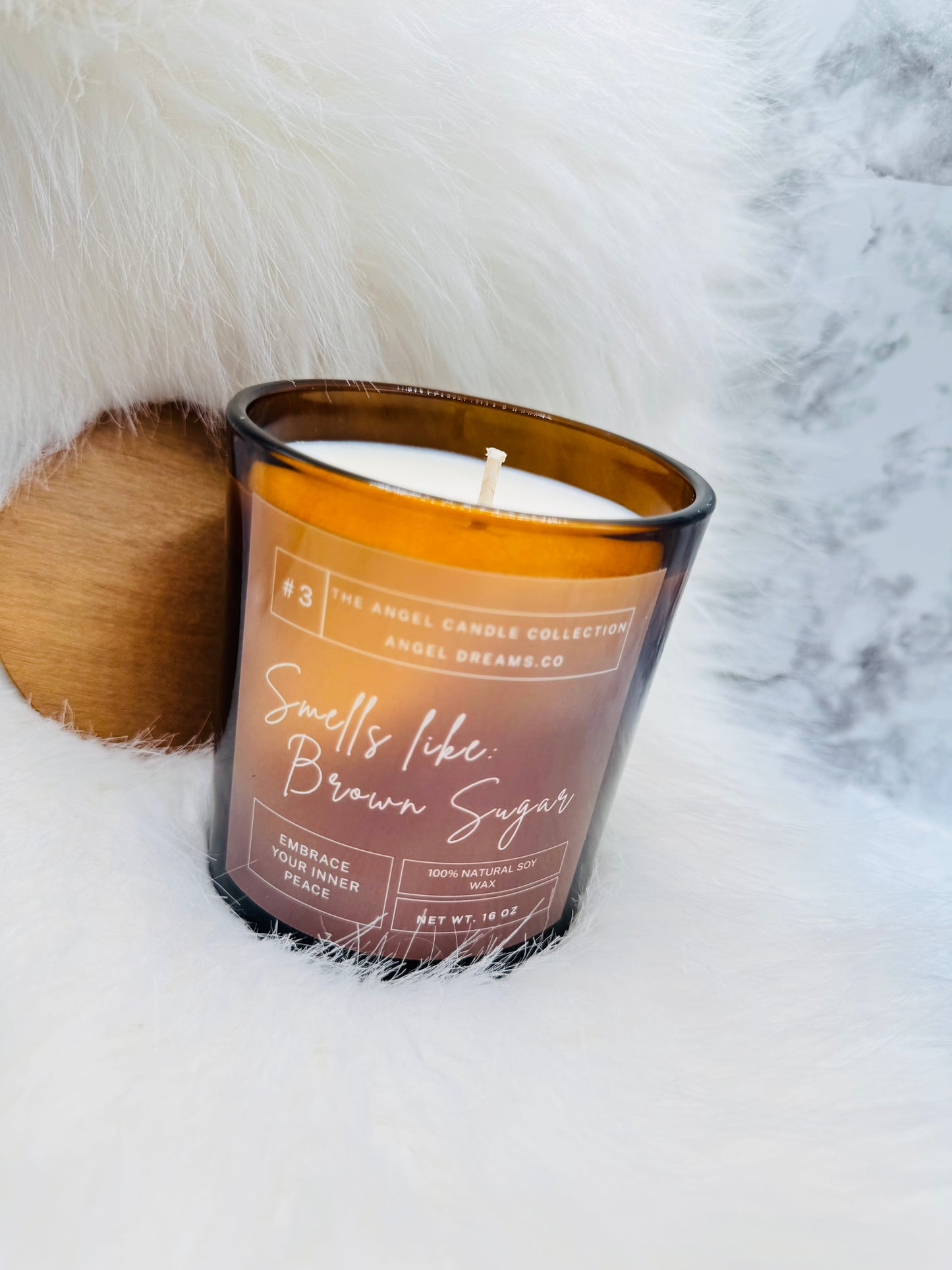 Smells like Brown Sugar- Soy wax candle (16oz)