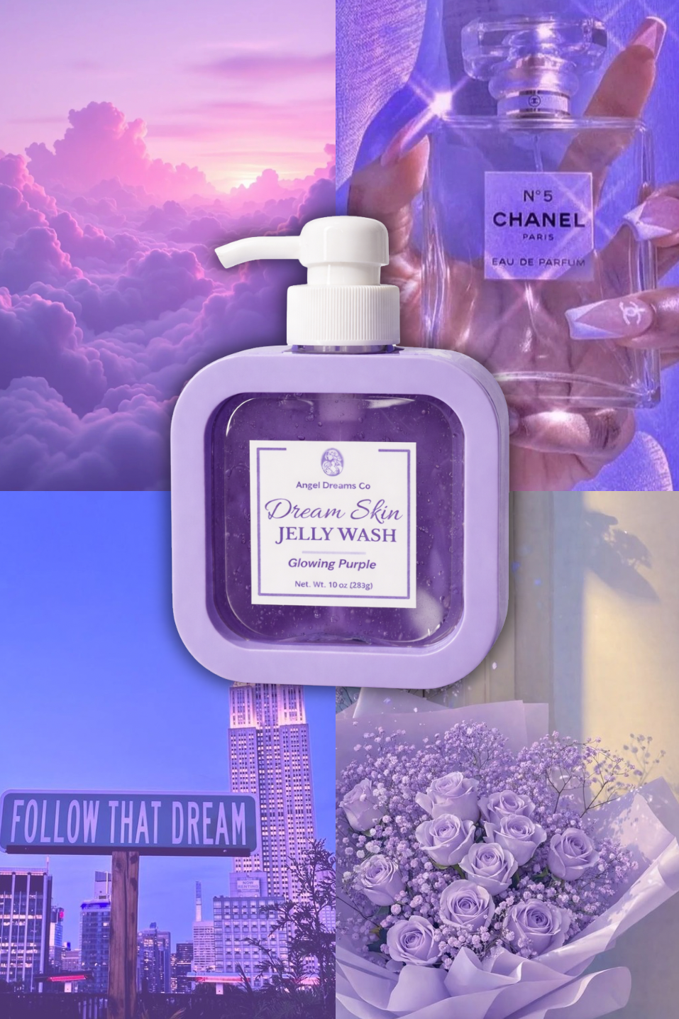 Dream Skin Jelly Wash-Glowing purple(10oz)