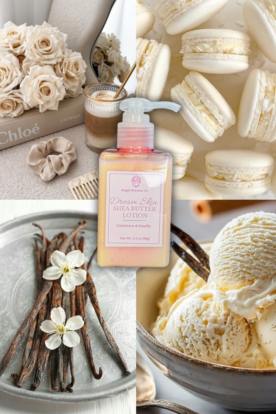 Dream Skin Shea butter lotion- Cashmere & Vanilla(3.4oz)