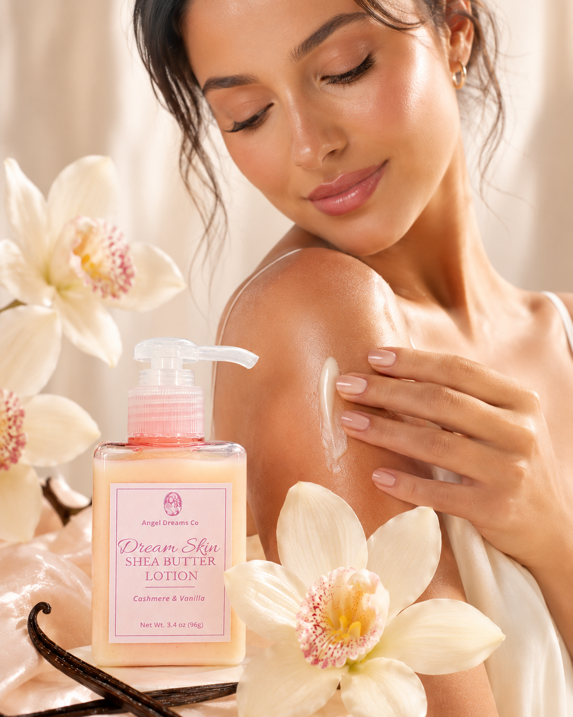Dream Skin Shea butter lotion- Cashmere & Vanilla(3.4oz)