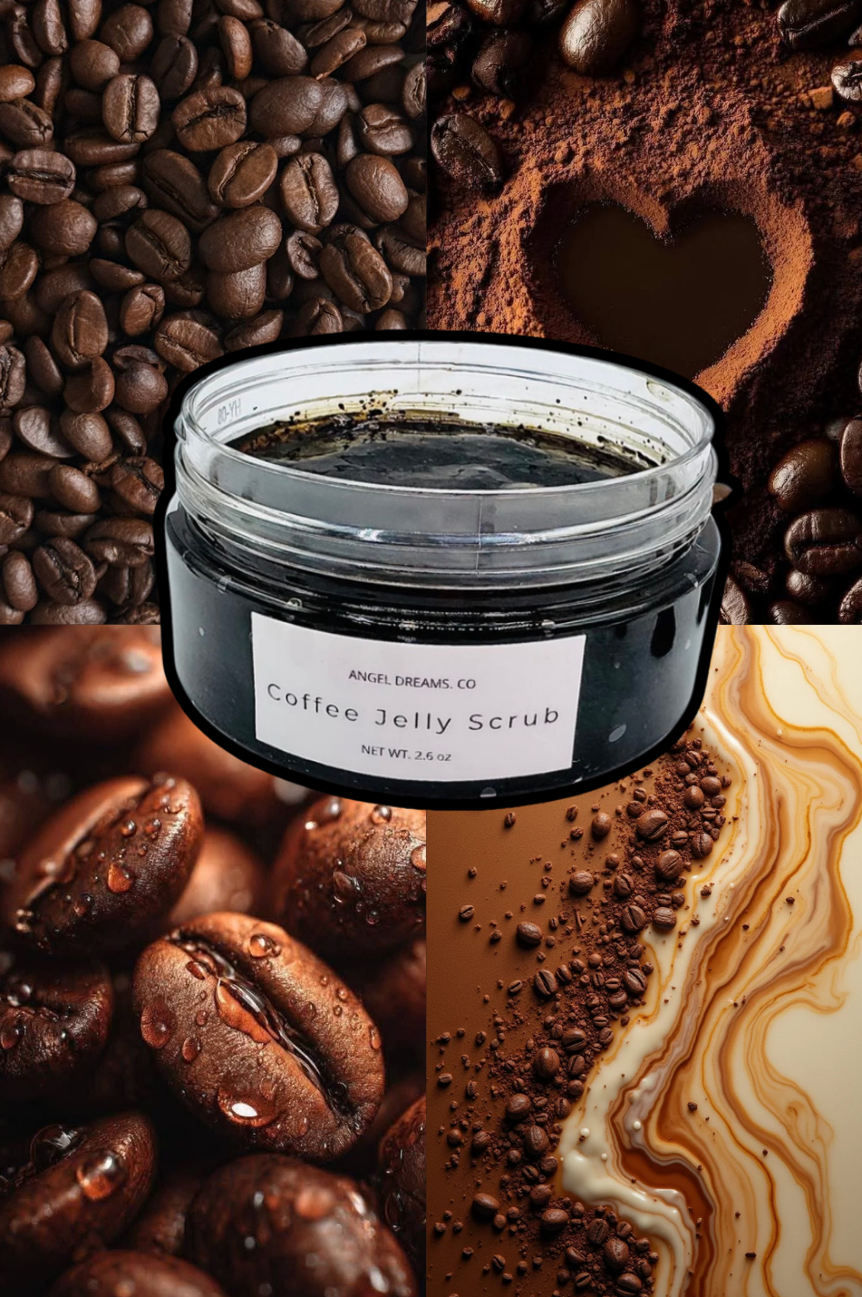 Dream Skin Jelly Scrub- Firm & Tone Coffee face scrub(2.6oz)