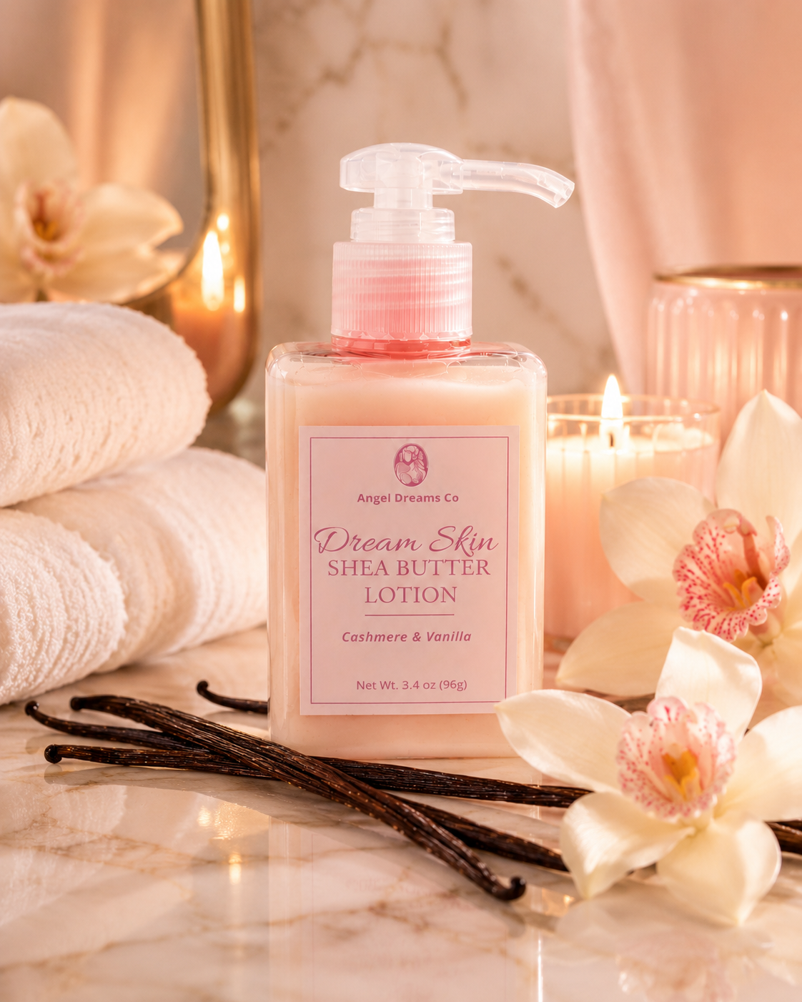 Dream Skin Shea butter lotion- Cashmere & Vanilla(3.4oz)