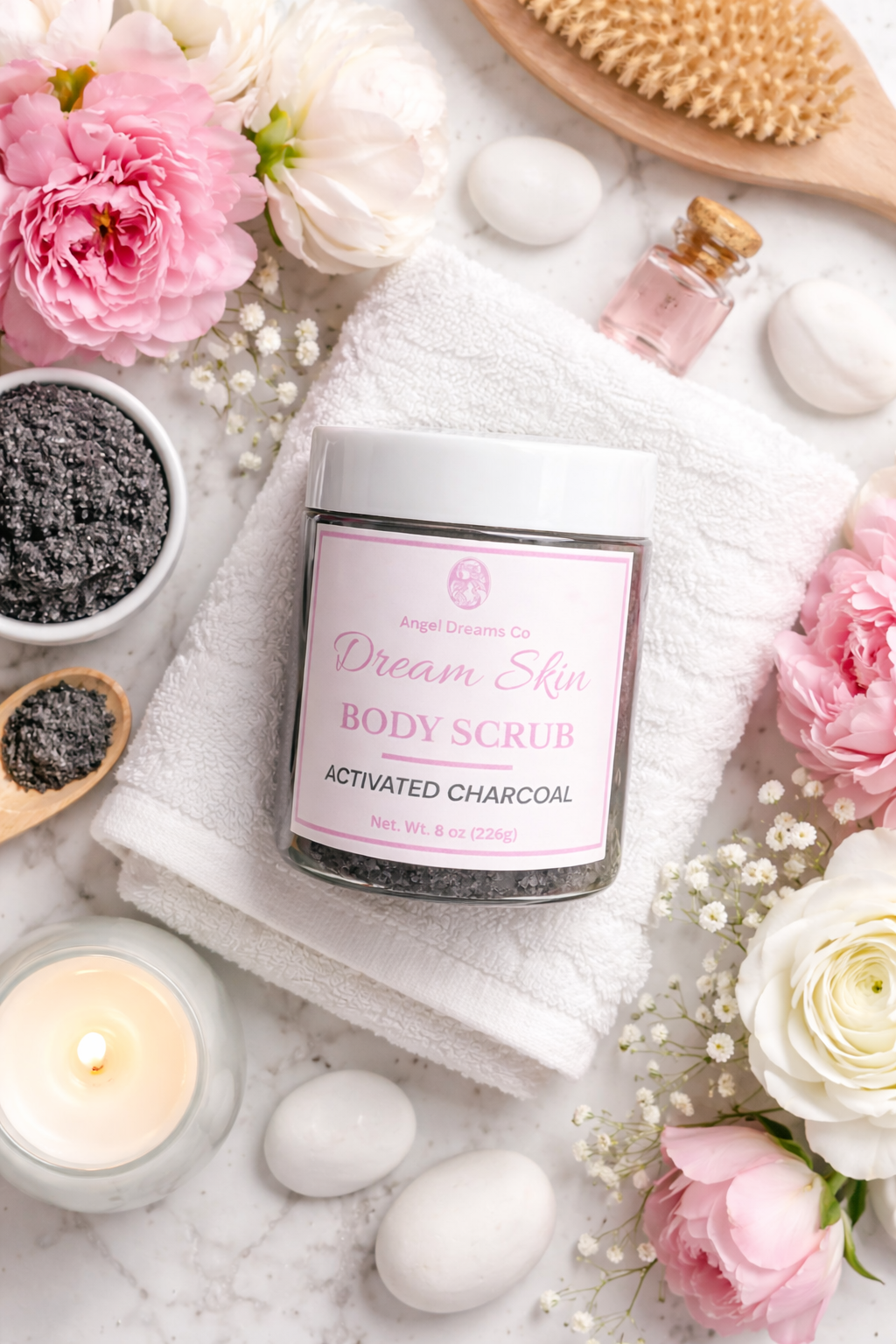 Dream Skin Body Scrub-Activated Charcoal(8oz)