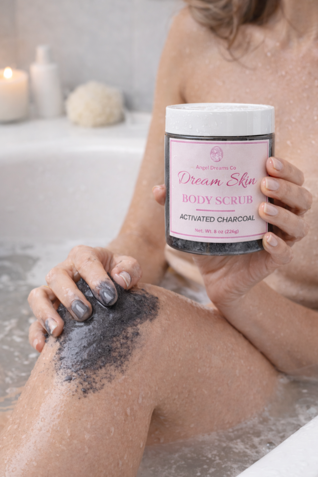 Dream Skin Body Scrub-Activated Charcoal(8oz)