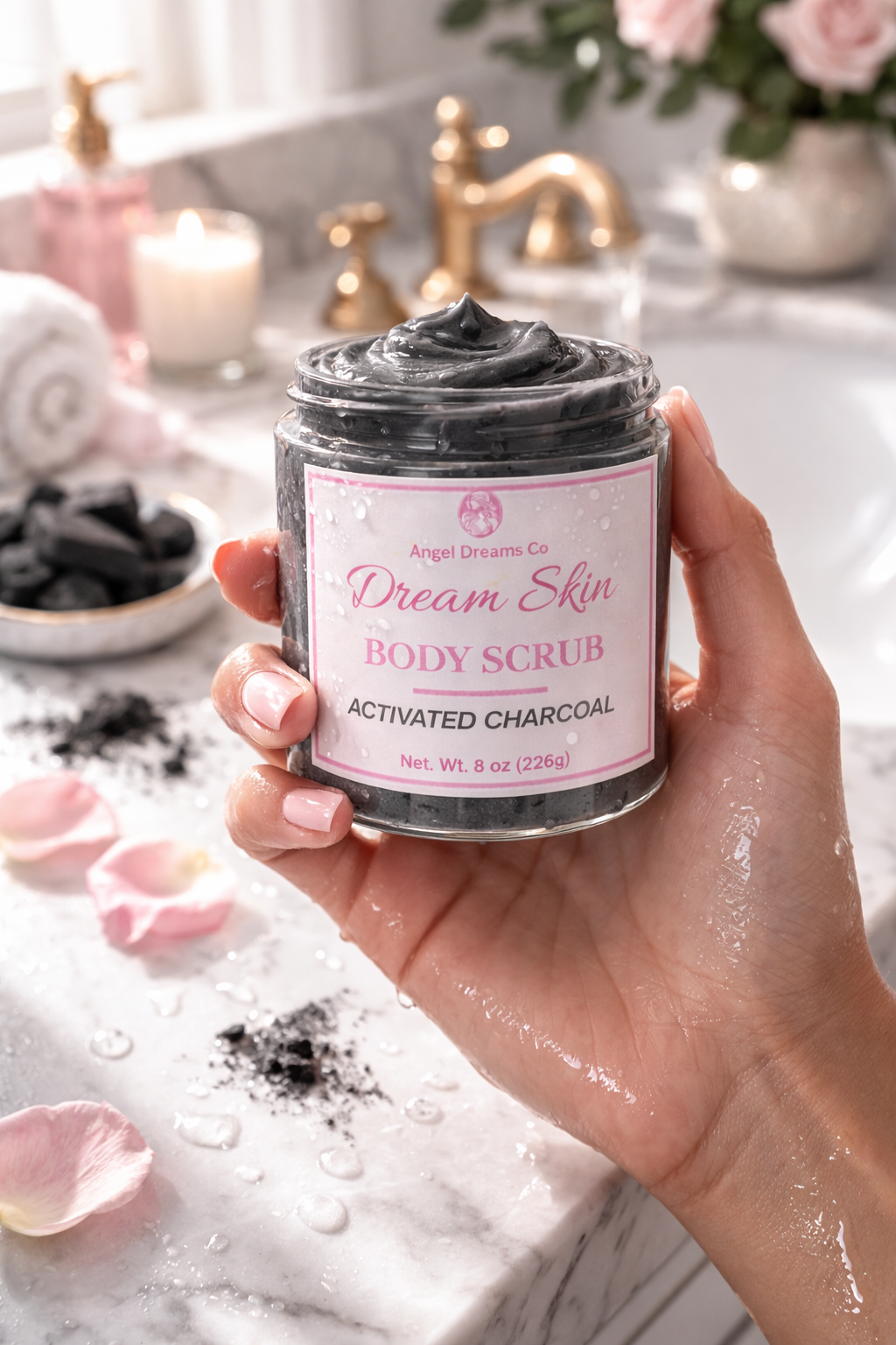 Dream Skin Body Scrub-Activated Charcoal(8oz)